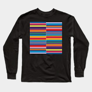 Abstract Color Lines #3 Long Sleeve T-Shirt